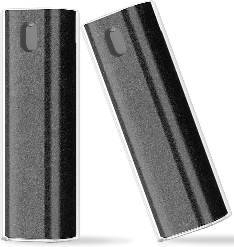 usefulpro 2 Pcs Fingerprint Proof Screen Cleaner, 3 in 1Touchscreen Mist Cleaner Spray Wipe Cleaner Screen Cleaner Soft Fiber Flannel,Safe for All Phones Glasses Tablet Laptop TV Watch Screens (Black) - Image 1